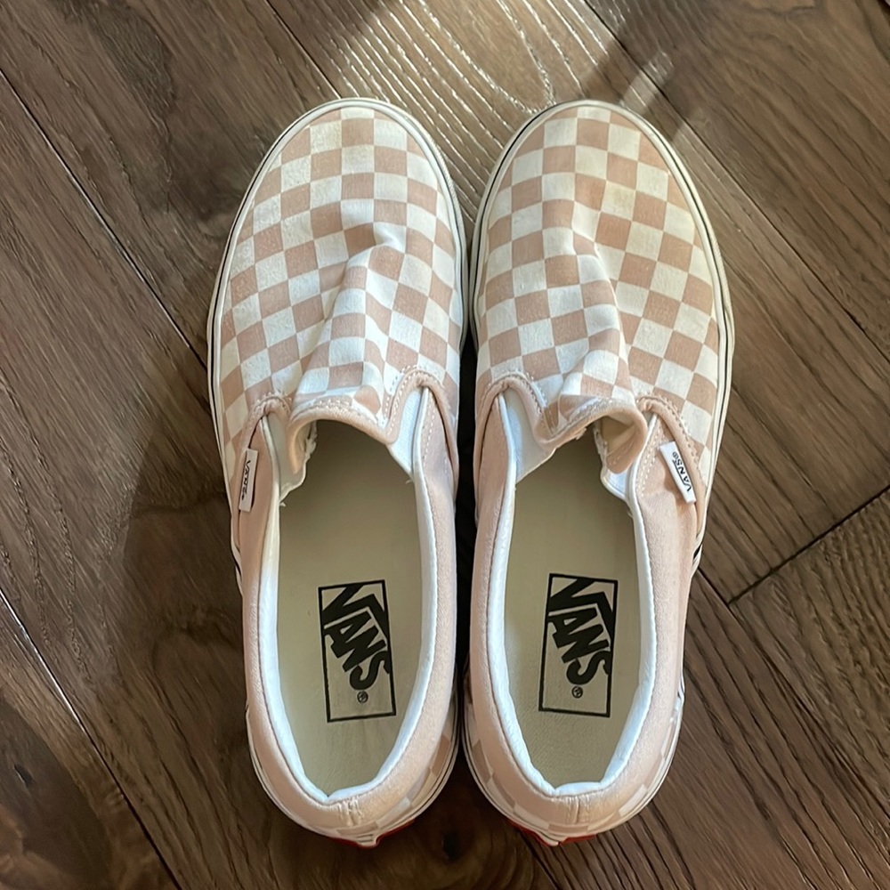Pink Checker Vans